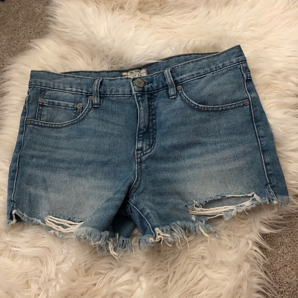 Free People Shark bite shorts